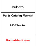 Kubota R400 Tractor Pdf Parts Catalog Manual
