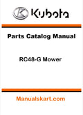 Kubota RC48-G Mower Pdf Parts Catalog Manual