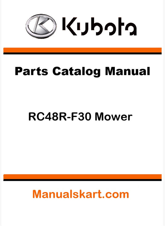 Kubota RC48R-F30 Mower Pdf Parts Catalog Manual