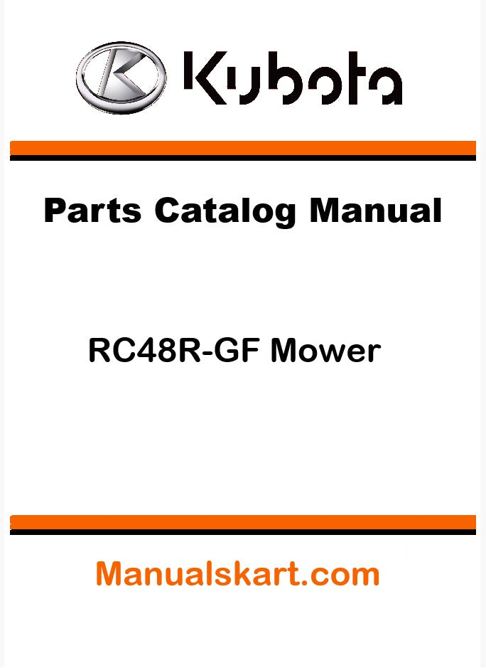 Kubota RC48R-GF Mower Pdf Parts Catalog Manual