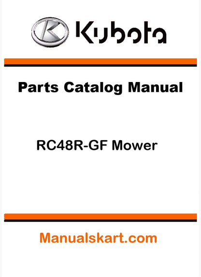 Kubota RC48R-GF Mower Pdf Parts Catalog Manual