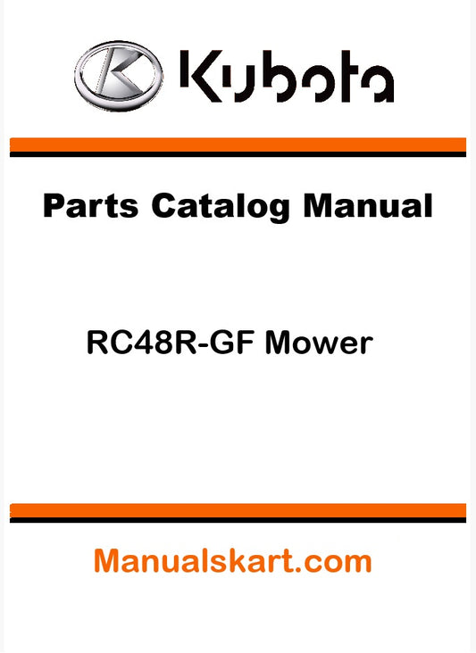 Kubota RC48R-GF Mower Pdf Parts Catalog Manual