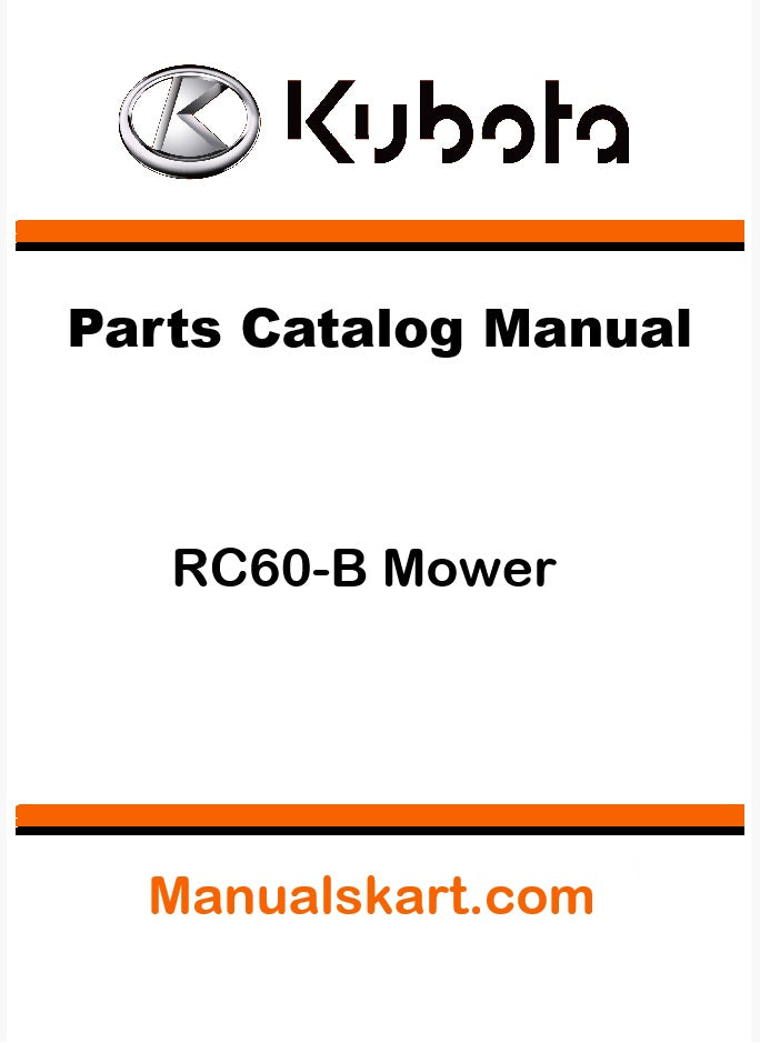 Kubota RC60-B Mower Pdf Parts Catalog Manual