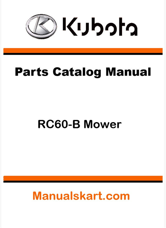 Kubota RC60-B Mower Pdf Parts Catalog Manual