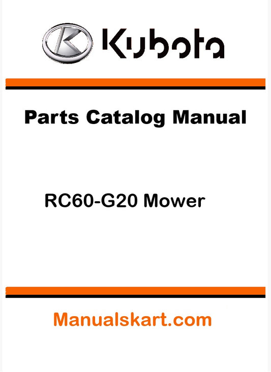 Kubota RC60-G20 Mower Pdf Parts Catalog Manual