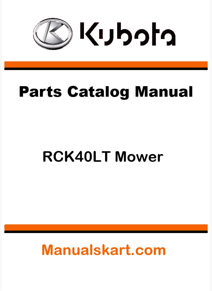 Kubota RCK40LT Mower Pdf Parts Catalog Manual