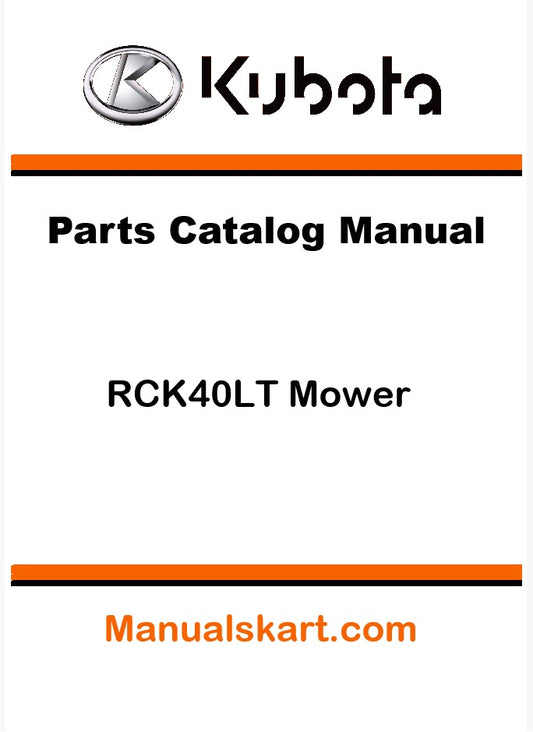 Kubota RCK40LT Mower Pdf Parts Catalog Manual