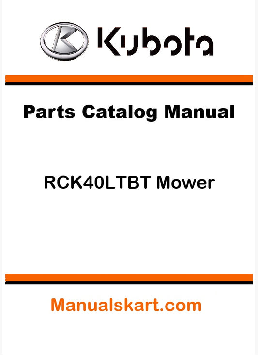 Kubota RCK40LTBT Mower Pdf Parts Catalog Manual