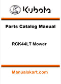 Kubota RCK44LT Mower Pdf Parts Catalog Manual