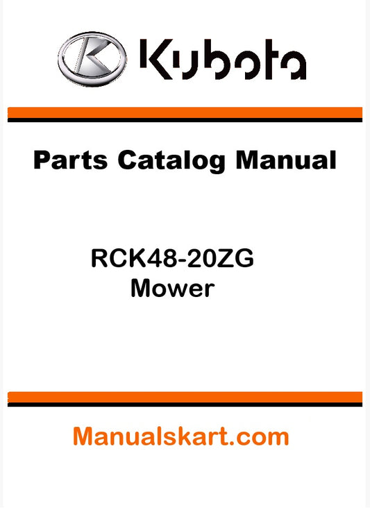 Kubota RCK48-20ZG Mower Pdf Parts Catalog Manual
