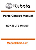 Kubota RCK48LTB Mower Pdf Parts Catalog Manual