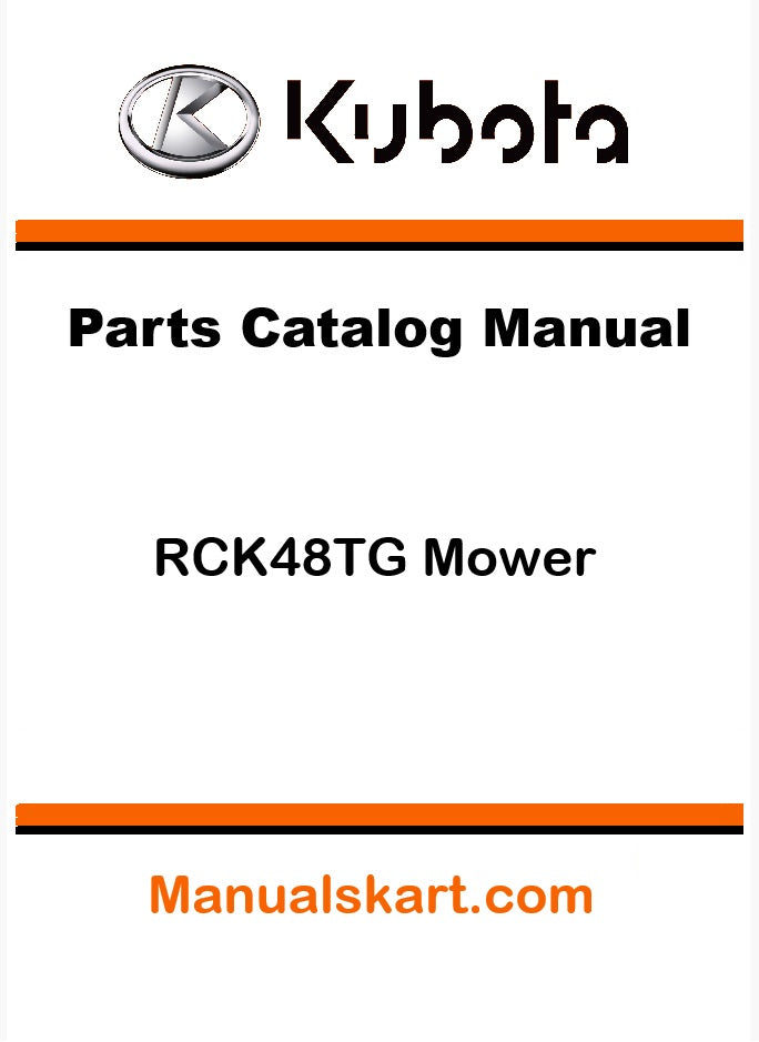 Kubota RCK48TG Mower Pdf Parts Catalog Manual