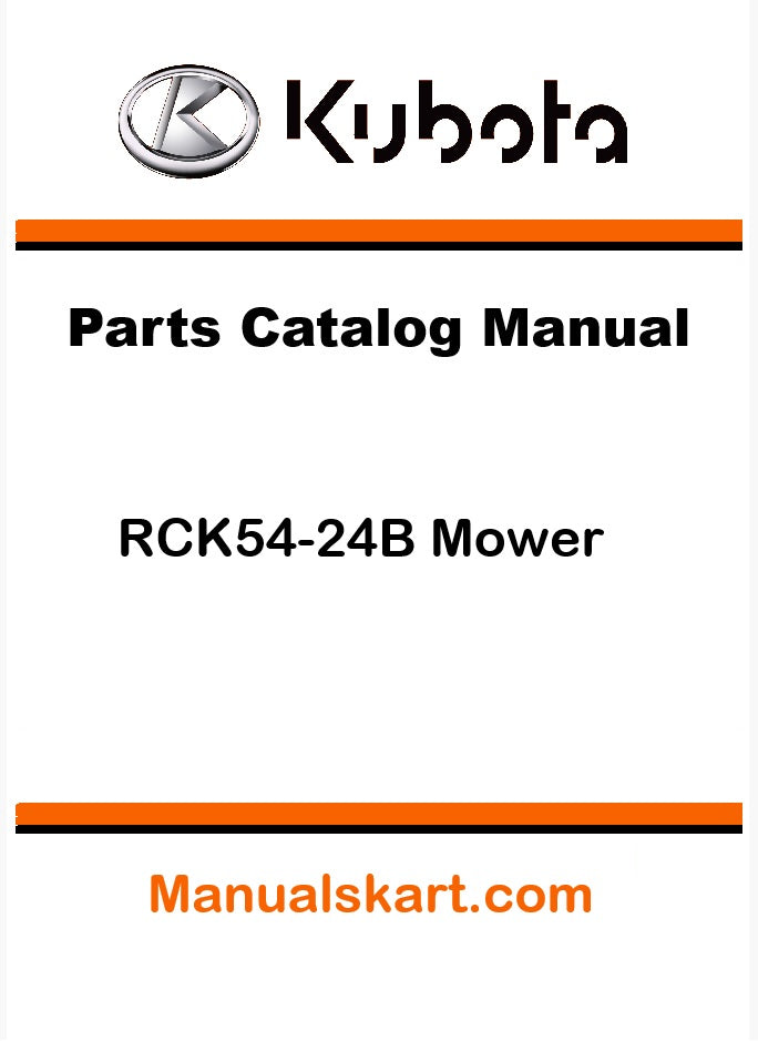 Kubota RCK54-24B Mower Pdf Parts Catalog Manual