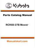Kubota RCK60-27B Mower Pdf Parts Catalog Manual