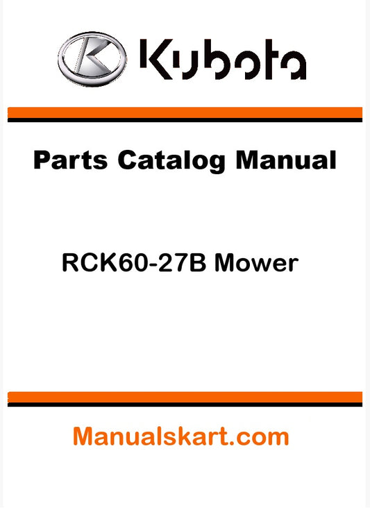 Kubota RCK60-27B Mower Pdf Parts Catalog Manual