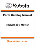 Kubota RCK60-30B Mower Pdf Parts Catalog Manual