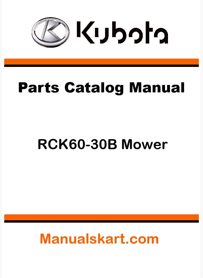 Kubota RCK60-30B Mower Pdf Parts Catalog Manual