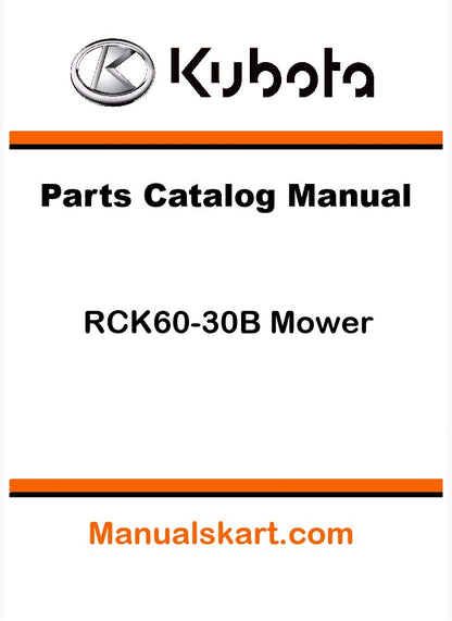 Kubota RCK60-30B Mower Pdf Parts Catalog Manual