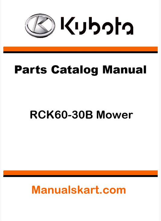 Kubota RCK60-30B Mower Pdf Parts Catalog Manual