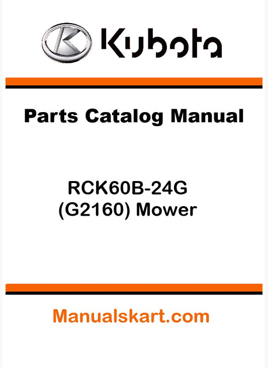 Kubota RCK60B-24G (G2160) Mower Pdf Parts Catalog Manual