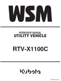 Kubota RTV-X1100C Dumper Pdf Repair Service Manual