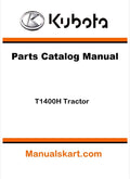 Kubota T1400H Tractor Parts Catalog Pdf Manual