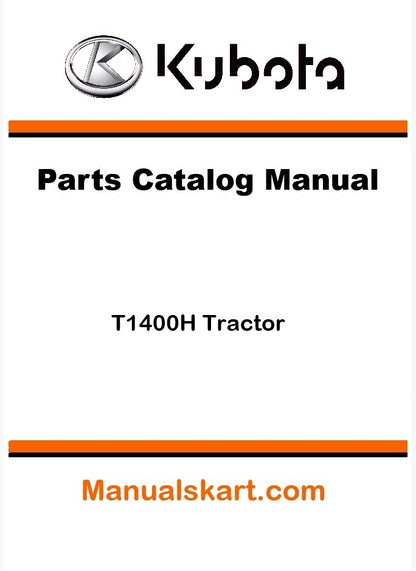 Kubota T1400H Tractor Parts Catalog Pdf Manual