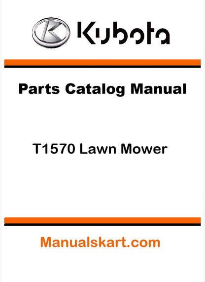Kubota T1570 Lawn Mower Pdf Parts Catalog Manual