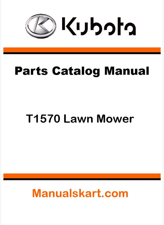 Kubota T1570 Lawn Mower Pdf Parts Catalog Manual
