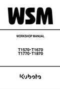 Kubota T1570, T1670, T1770, T1870 Lawn Tractor Mower Pdf Repair Service Manual