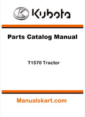 Kubota T1570 Tractor Parts Catalog Pdf Manual