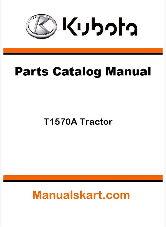 Kubota T1570A Tractor Parts Catalog Pdf Manual