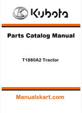 Kubota T1880A2 Tractor Parts Catalog Pdf Manual