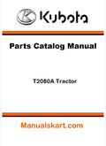 Kubota T2080A Tractor Parts Catalog Pdf Manual