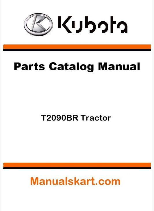 Kubota T2090BR Tractor Parts Catalog Pdf Manual