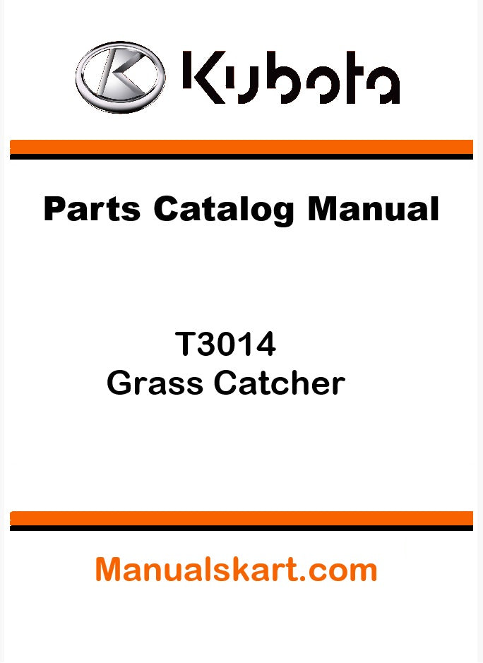 Kubota T3014 Grass Catcher Pdf Parts Catalog Manual