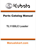 Kubota TL1150LC Loader Pdf Parts Catalog Manual