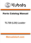 Kubota TL720 (L35) Loader Pdf Parts Catalog Manual