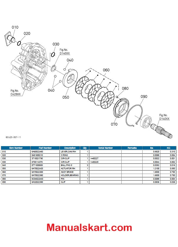 Kubota M7040F Tractor Parts Catalog Pdf Manual