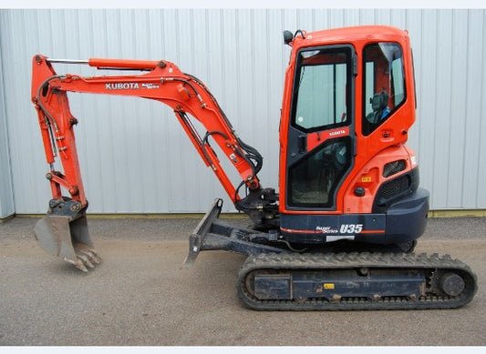 Kubota U10, U20, U35, U45 Excavator Pdf Repair Service Manual