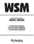 Kubota V2203M-E3B (03-M-E3B Series) Engine Pdf Repair Service Manual