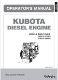 Kubota Z482-E, Z602-E, D662-E, D722-E, D782-E, D902-E Diesel Engine Pdf Operator's Manual
