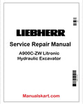 Liebherr A900C-ZW Litronic Hydraulic Excavator PDF Repair Service Manual