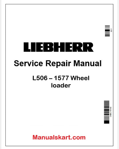 Liebherr L506 – 1577 Wheel loader PDF Repair Service Manual