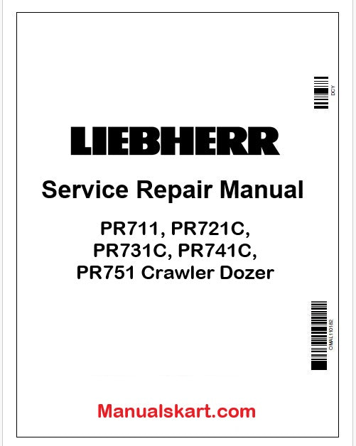 Liebherr PR711, PR721C, PR731C, PR741C, PR751 Crawler Dozer PDF Repair Service Manual