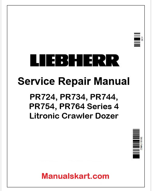 Liebherr PR724, PR734, PR744, PR754, PR764 Series 4 Litronic Crawler Dozer PDF Repair Service Manual