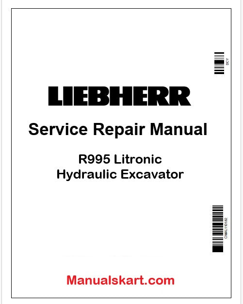 Liebherr R995 Litronic Hydraulic Excavator PDF Repair Service Manual