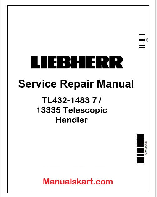 Liebherr TL432-1483 7 / 13335 Telescopic Handler PDF Repair Service Manual