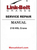 Link Belt 218 HSL Crane Pdf Repair Service Manual