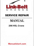 Link Belt 298 HSL Crane Pdf Repair Service Manual